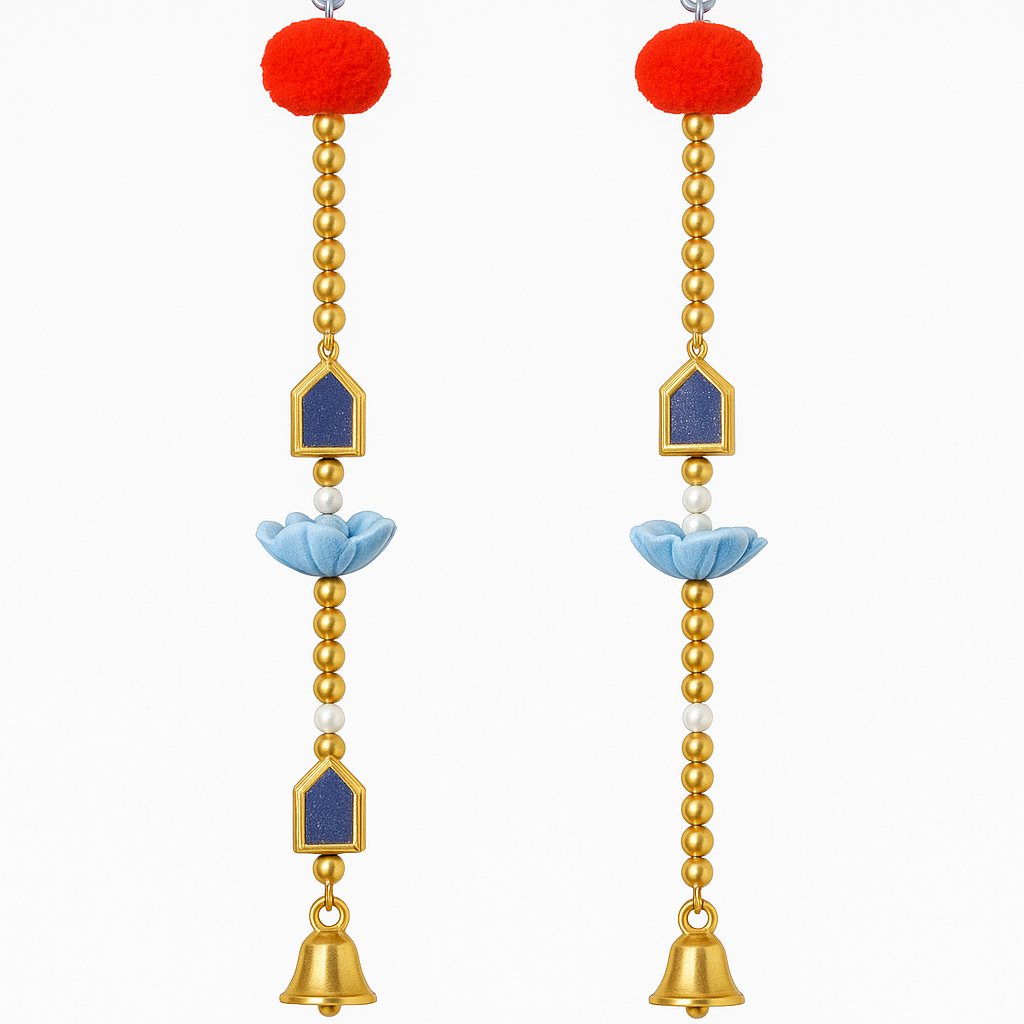 Handmade Lotus Bell Door Hanging – Set of 2