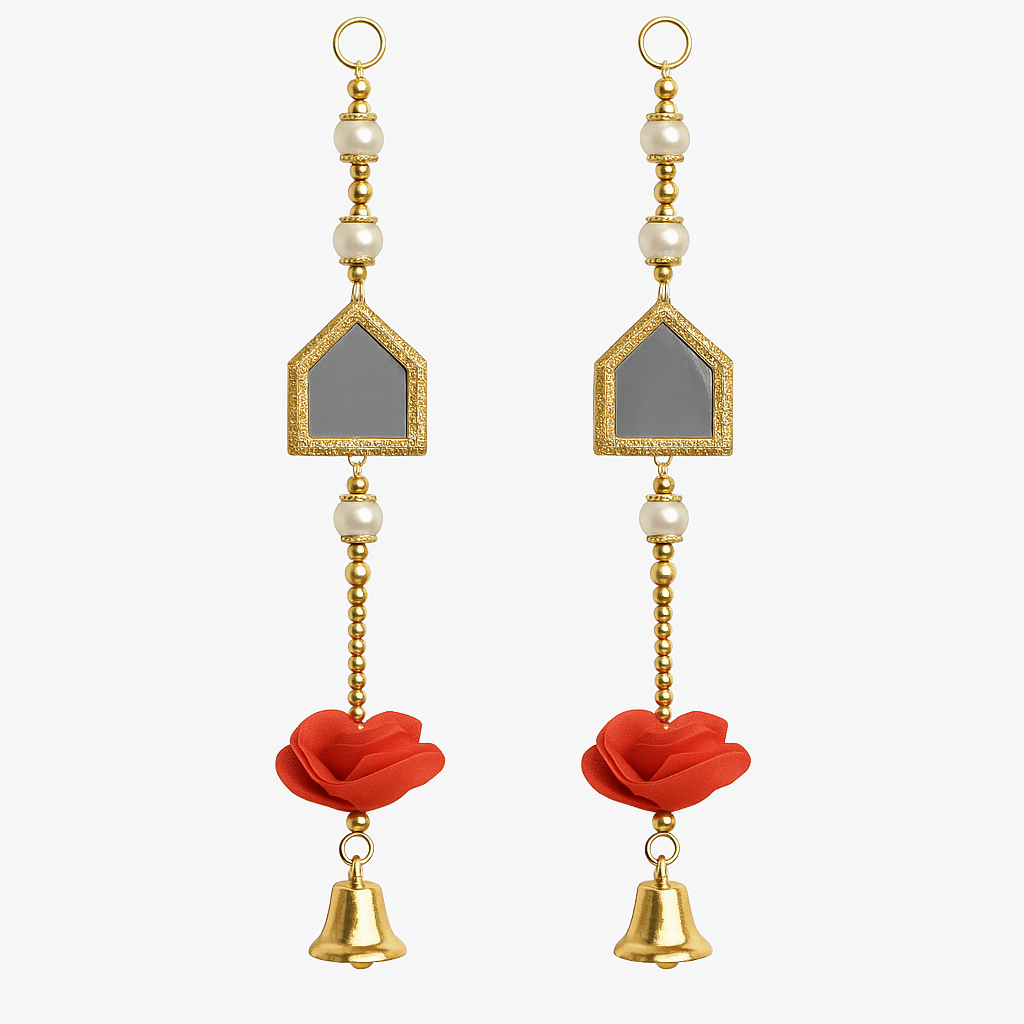 Handmade Lotus Bell Door Hanging – Set of 2
