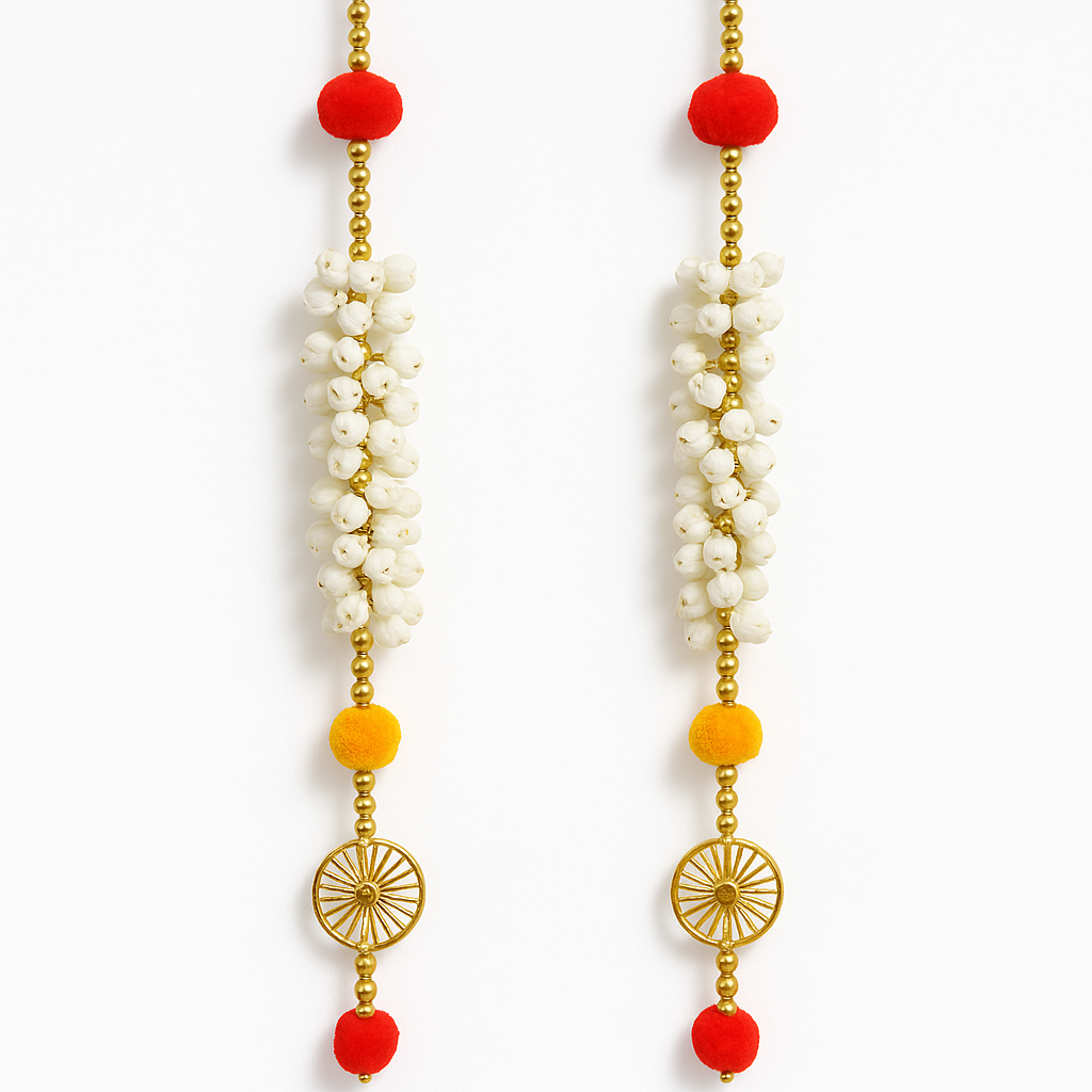 Traditional Pearl & Bell Door Hanging – Set of 2